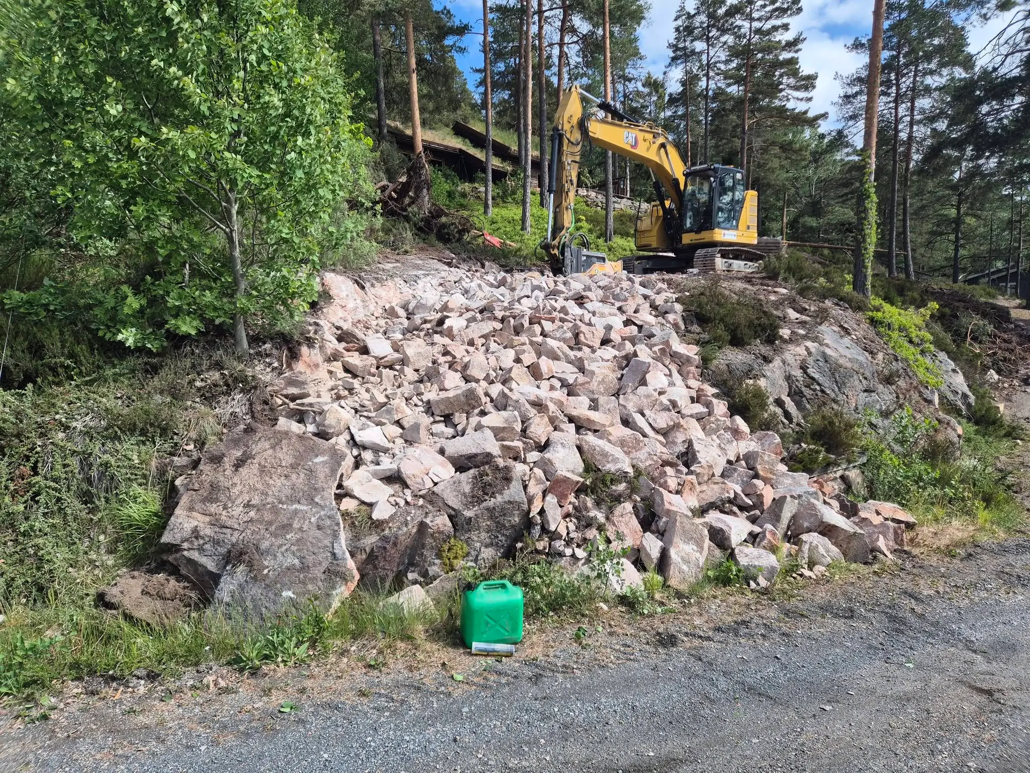 Sprengning og fjerning av fjell